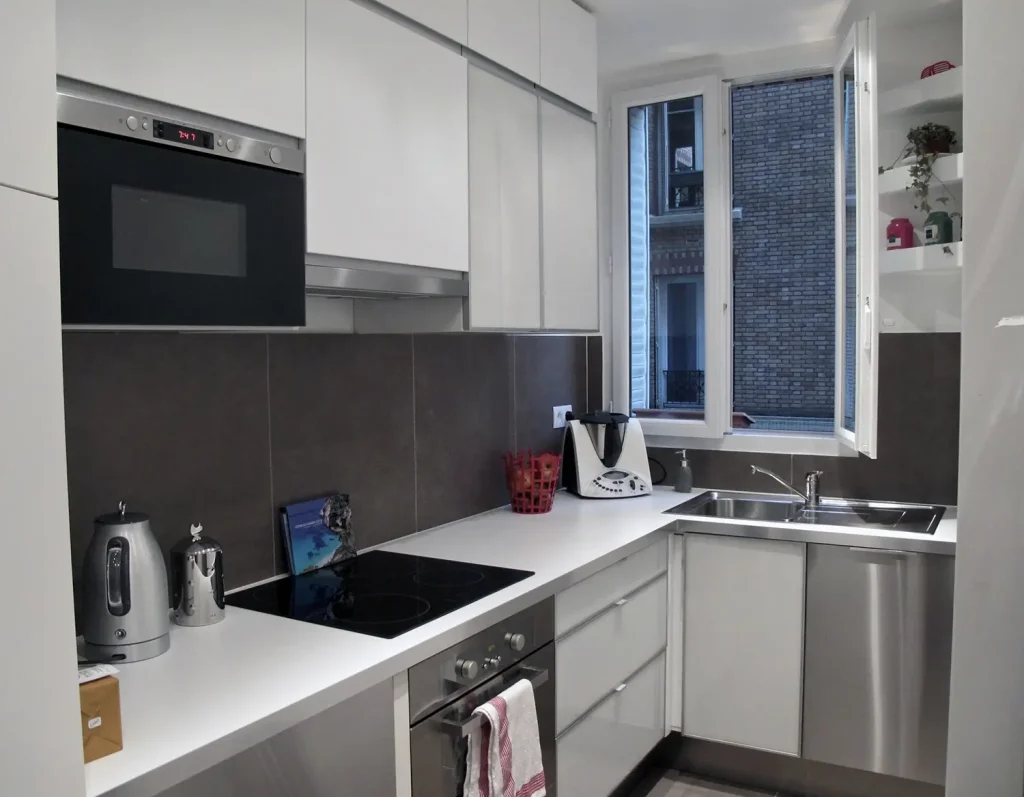 Rénovation d'appartement rue Jacquemont à Paris